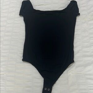 Express Black Off The Shoulder Sleeveless Bodysuit - XSmall